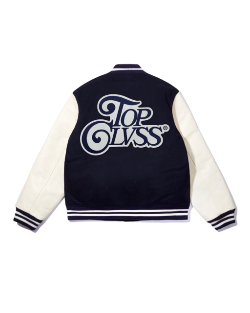 Top Clvss Varsity Jacket (Navy Blue)