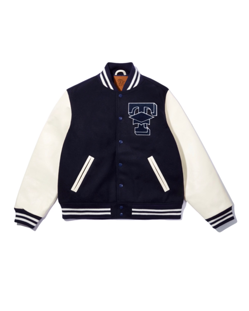 Top Clvss Varsity Jacket (Navy Blue)