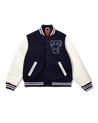 Top Clvss Varsity Jacket (Navy Blue)